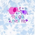 thumbnail image 4 of Inktastic My Gigi Loves Me Cute Elephants Boys or Girls Baby Bodysuit, 4 of 5