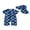 Blue, variant on BemeyourBBs Toddler Baby Boy Shark One Piece Swimsuit with Sun Cap Infant Boys Bathing Suit Short Sleeve Rash Guard Shark Print Short Sleeve Zip Up Swimwear Summer Beachwear