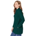 thumbnail image 4 of Woman Within Plus Size Zip Front Shaker Cardigan Sweater, 4 of 6