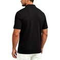 thumbnail image 4 of Men's Quick Dry Tactical Polo Shirt, Lightweight Breathable Performance Polo, Short Sleeve UPF 50+ Outdoor Golf Shirt Black 2XL, 4 of 9