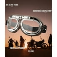 thumbnail image 3 of CRG Sports Vintage Bike Aviator Pilot Motorcycle Cruiser Scooter Goggles, 3 of 7