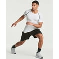 thumbnail image 4 of Real Essentials 4 Pack: Men's Short Sleeve Compression T-Shirt Base Layer Undershirt Athletic Top (Available in Big & Tall), 4 of 7