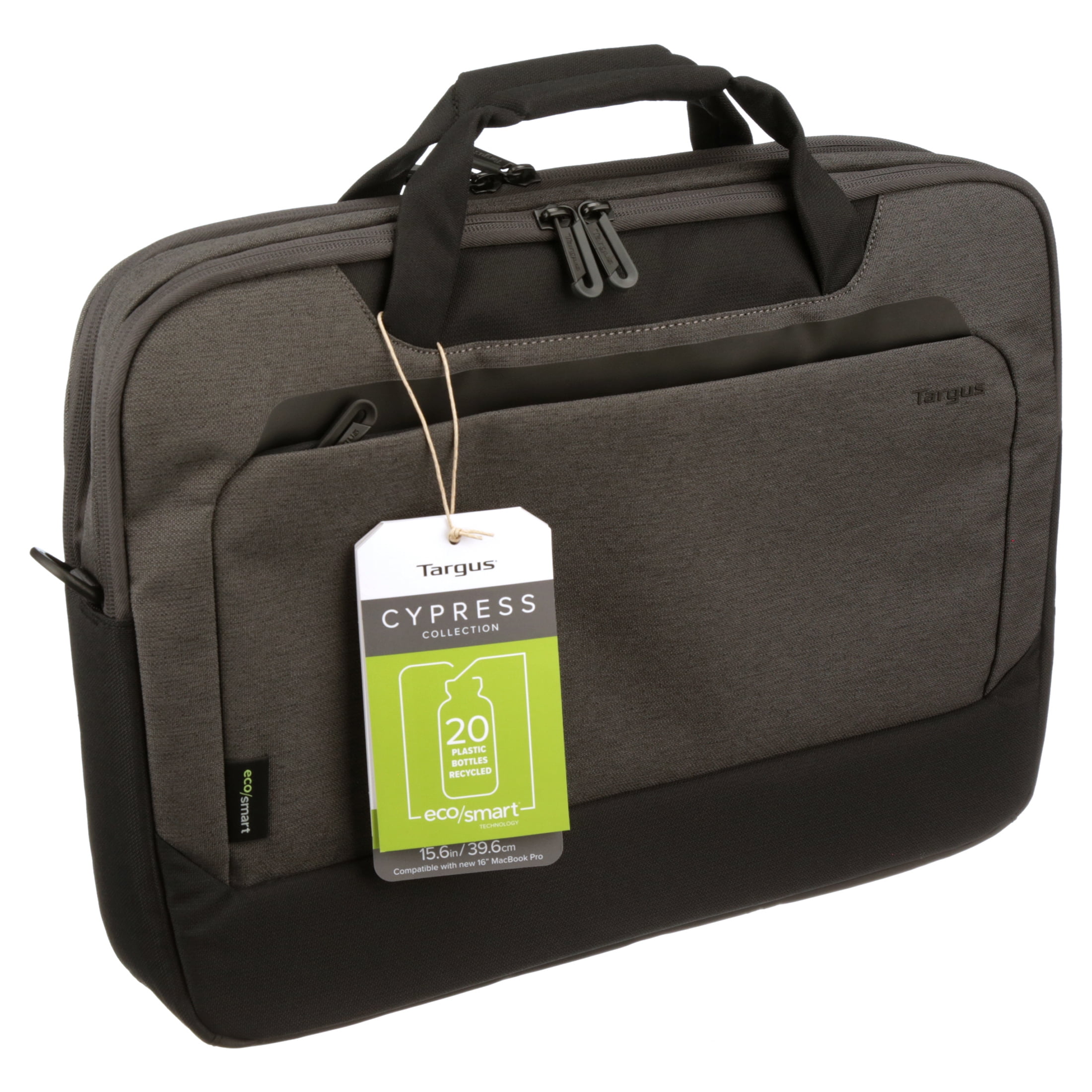 Targus 15.6" Cypress Briefcase with EcoSmart (Light Gray) - TBT92602GL