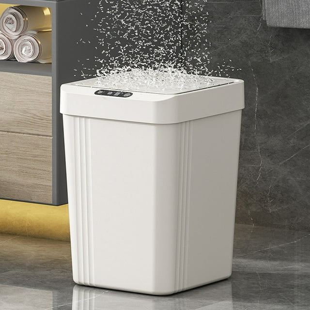 Up to 65% off Touchless Sensor Trash Can 13 Liter/3.4 Gallon Small Capacity Trash Can With Lid Sensor Kitchen Bin Recycling For Kitchen/Living Room/Office