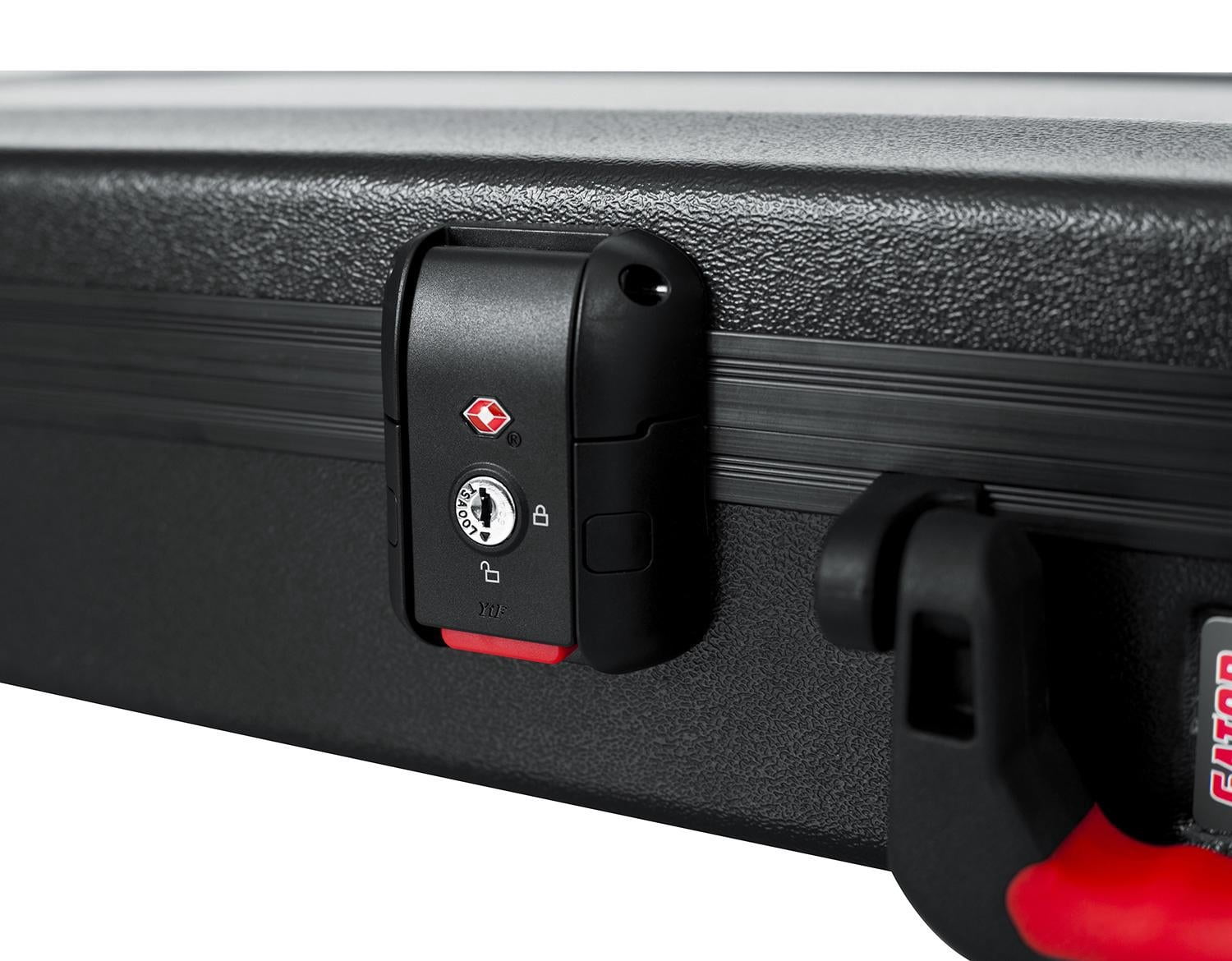 Gator TSA ATA Molded Bass Guitar Case Black Black