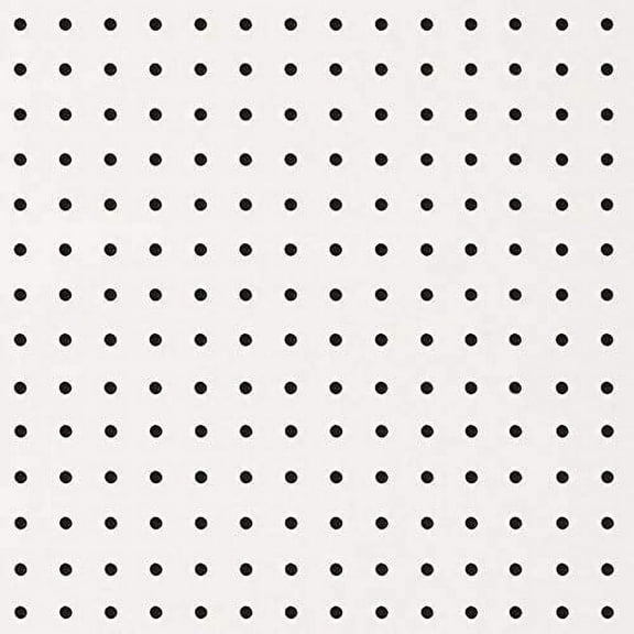 Custom Size 3/16 inch Thick White Pegboard Panel (12" X 24" (6 PCs))