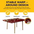 thumbnail image 4 of Christmas Plaid Table Cloths for 5 Foot Rectangle Tables, Xams Tree Winter Poinsettia Pine Cones Patio Waterproof Elastic Fitted Tablecloths, Washable Rectangular Table Cover for Camping, 4 of 8