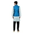 thumbnail image 5 of Sonakshi Fashion Men's Brocade Waistcoat Bandhgala Festive Jacquard Nehru Jacket, 5 of 6
