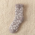 thumbnail image 2 of CUITING Fuzzy Socks for Women Warm Fluffy Socks Winter Slipper Socks Soft Cute Leopard Socks, 2 of 7