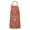 Red Christmas Gingerbread, variant on Red Christmas Gingerbread and Mitten Apron-Garden Aprons for Women with Pockets-Cotton Linen Waterproof Kitchen Cooking Gardening Aprons Adjustable for Kitchen,Cooking,BBQ and Salon 32"x27"