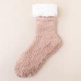 thumbnail image 5 of HNMKIU Thermal Knee High Lined Socks Non Winter Warm Sleep Footwear For Indoor Home Comfort And Cozy Soft Floor Grip Coffee,One Size, 5 of 5