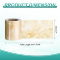 thumbnail image 2 of Uxcell Wood Grain Wallpaper Border 2" x 16.4ft Textured Frame Sticker, Yellow Jade, 2 of 7