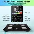 thumbnail image 3 of Arboleaf Smart Scale Digital Bathroom Scale - 14 Body Data Analysis, 396 Lb Capacity, Black, 3 of 10