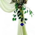 thumbnail image 3 of MDS pack of 1 panels (30" width x 20Ft Long) Wedding Arch Draping Fabric sheer Chiffon Fabric Drapery for Wedding Ceremony - Sage Green, 3 of 7
