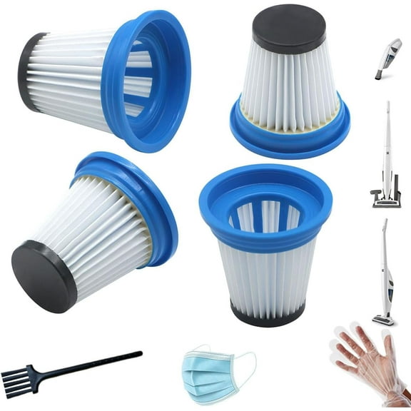 4 Pack 520280 Replacement Vacuum Filter for Kenmore DS1030, DS1020 Cordless Stick Vacuum Lightweight Cleaner, Washable and Reusable HEPA Filters Compatible with Kenmore