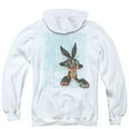 thumbnail image 3 of Looney Tunes Graffiti Rabbit (Back Print) Adult Zipper Hoodie Sweatshirt White, 3 of 3