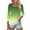 Army Green, variant on GceSteap 3/4 Sleeve Tops for Women Square Neck Summer T Shirts Casual Dressy Trendy Blouses Solid Print Tunics Navy 3XL