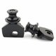 thumbnail image 1 of Paquete de 2 carretes de basculante para motocicleta, bobinas de soporte de aluminio CNC para Honda CBR650R CB650R CB650F CBR650F, deslizadores de gancho de paddock negros con hardware de montaje, 1 of 6