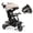 Khaki, variant on LINLUX Kids Trike Tricycle for Toddlers, 8 in 1 Folding Toddler Tricycle Bike w/Rotatable Seat, Black