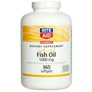 Rite Aid Fish Oil Softgels, 1000 mg - 365 ct.