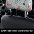 thumbnail image 4 of Kdxio Cute Flamingo Pattern Print 2 Piece Car Head Rest Covers Set Auto Front/Rear Seats Headrest Cover Universal Fit Most Cars,Sedan, SUV, 4 of 9