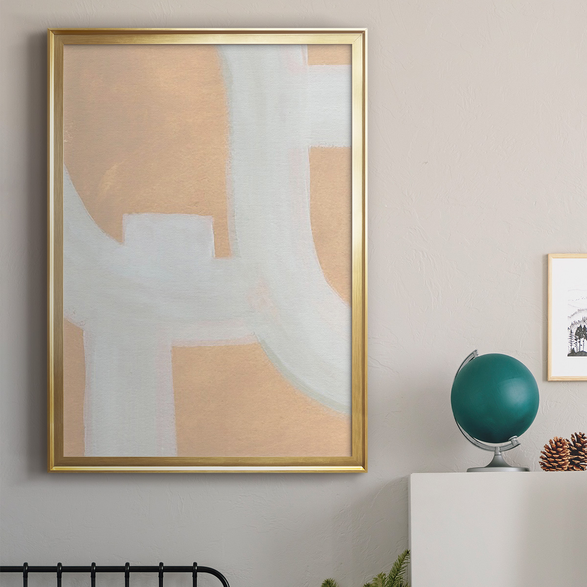 Neutral Winding Paths II Premium Framed Print, in Gold, Black, or Silver - Ready to Hang
