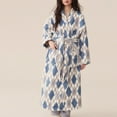 thumbnail image 5 of Bovxnpu Robes for Women, Women's Robe Soft Long Bathrobe Warm Fleece Shawl Collar Spa Robe Women Winter Home Clothes Nightgown, 5 of 5