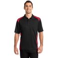 thumbnail image 1 of Cornerstone ®  Select Snag-Proof Two Way Colorblock Pocket Polo. Cs416 Xs Black/ Red, 1 of 1