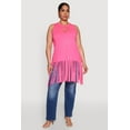 thumbnail image 3 of Womens Plus Size Laser Cut Fringe Hem Tank Top, 3 of 5