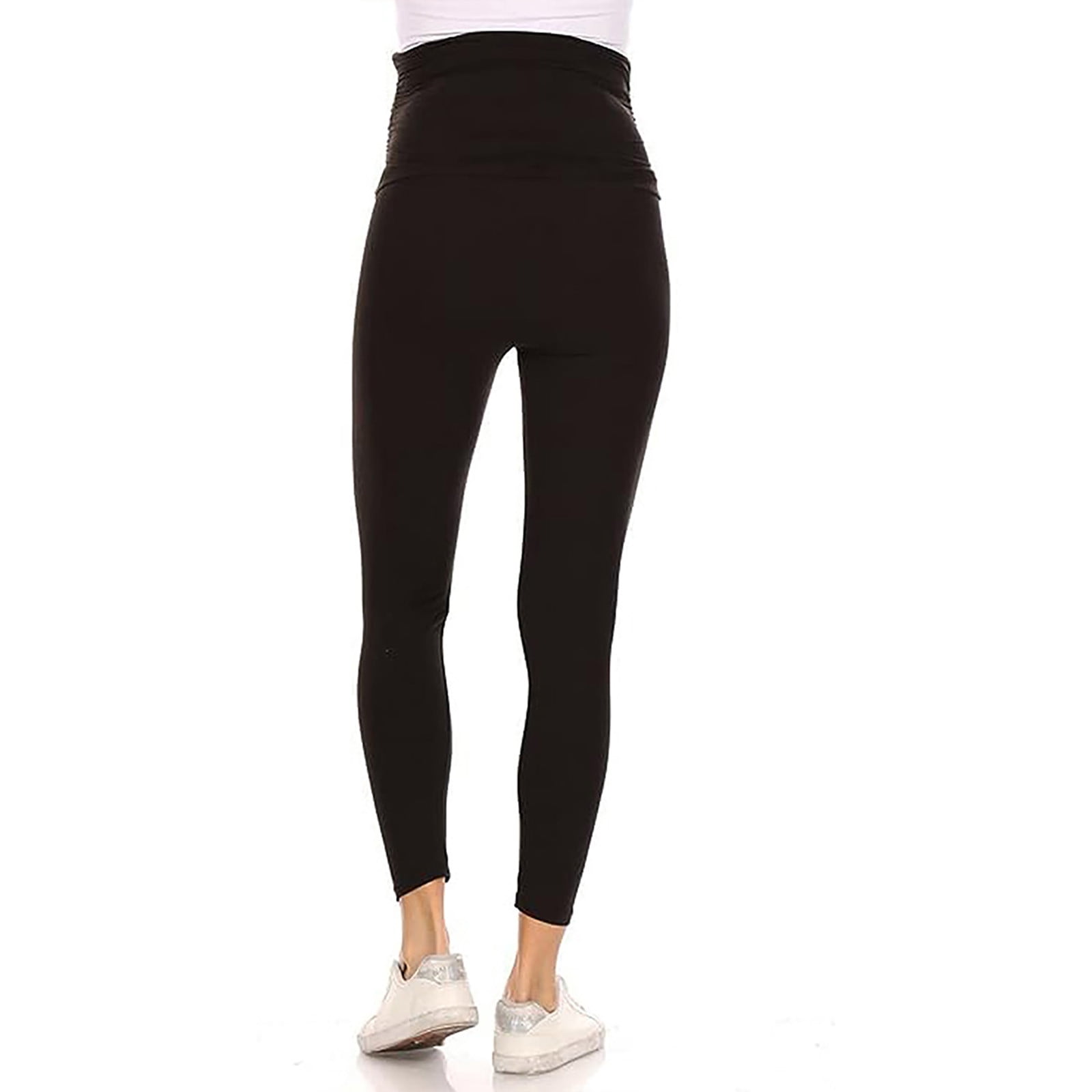 Wyongtao Women's Maternity Joggers Casual Yoga Sweatpants Quick-Dry Lightweight Active Pants,Black