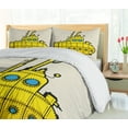 thumbnail image 5 of Ambesonne Yellow Submarine Duvet Cover Sets, Grunge Style, 2-Queen, Grey Yellow Blue, 5 of 6