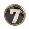 thumbnail image 2 of veasfak Tiroir d'Armoire en Laiton Antique Poignées Rondes Numéro 7, 2 of 8