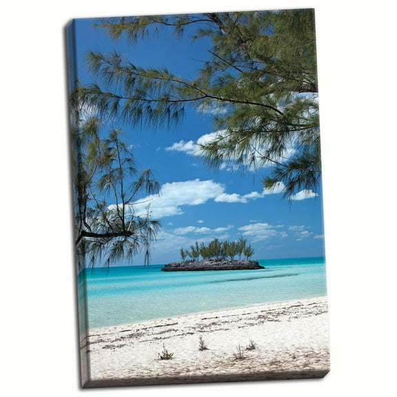 Gango Home Decor Gaulding Cay Island by Larry Malvin (Ready to Hang); One 24x36in Hand-Stretched Canvas