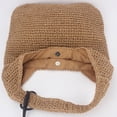 thumbnail image 2 of Nvzi Bolso de hombro tejido, bolso de mano tejido y bolso de cosméticos, bolsos de mano tejidos elegantes para playa de verano 15,74 x 0,78 x 12,59 pulgadas, color caqui, 2 of 4