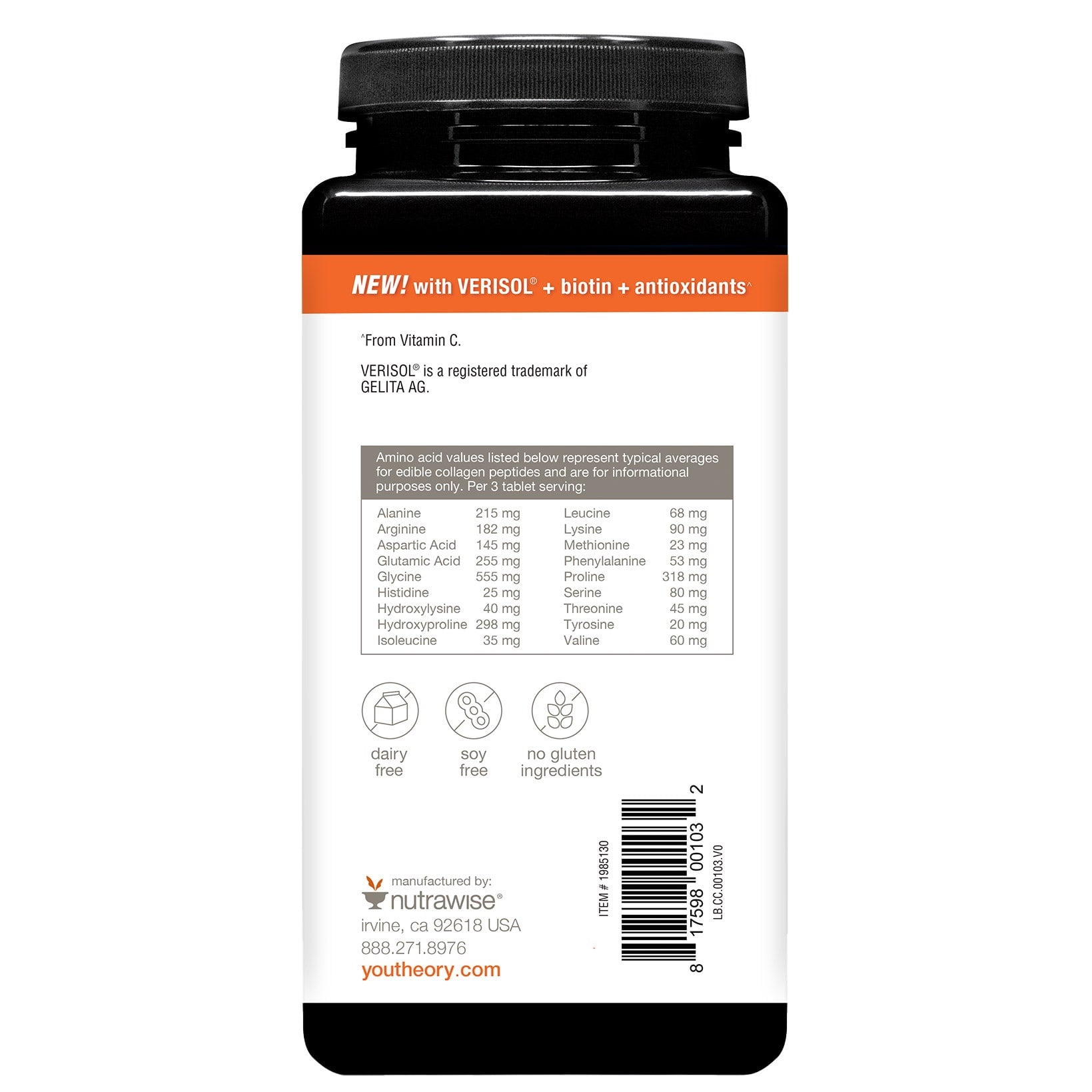 youtheory Concentrated Collagen With Verisol, 345 Count