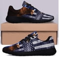 thumbnail image 3 of Boxer The Thin Blue Line American Flag Us Shoes Women's Fashion Sneakers Tennis Running Shoes for Men Women Black Size 4.5, 3 of 7