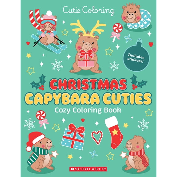 Cutie Coloring Capybara Christmas Cuties (Color & Chill), (Paperback)