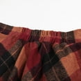 thumbnail image 3 of Women's Lattice Skirt Warm Elastic Waist Wool A-Line Pleated Tartan Winter Long Skirts, 3 of 9