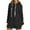 A-Black42, variant on Womens Hoodies Plain Side Slit Hem Long Sleeve Drawstring Hood Sweatshirt Dress Spring Clothes Loose Hoodie Top
