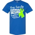 thumbnail image 3 of Inktastic Our Family Fights Together Lymphoma Awareness Lime Ribbon T-Shirt, 3 of 5