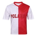 thumbnail image 1 of bolognifi Sudadera de fútbol for hombre, for aficionados al fútbol, de media manga, for la Copa Europa/América., 1 of 7