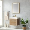 thumbnail image 3 of Palencia 24" Single Sink Wall-Mount Floating Wood Bathroom Vanity No Mirror, 3 of 14