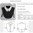 thumbnail image 3 of YEKEYI Fake Collar Detachable Blouse Dickey Collar Half Shirts Faux False Collar for Women & Girls Favors, 3 of 3