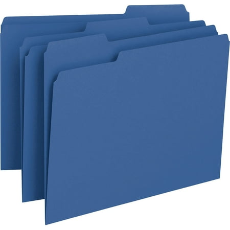 Navy Blue Film - Smead File Folder, 1/3-Cut Tab, Letter Size, Navy, 100 per Box (13193)