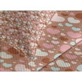 thumbnail image 4 of Ambesonne Love Quilted Bedspread Set 3 Pcs, Colorful Little Hearts, Queen Size, Pale Blue Pale Pink, 4 of 5
