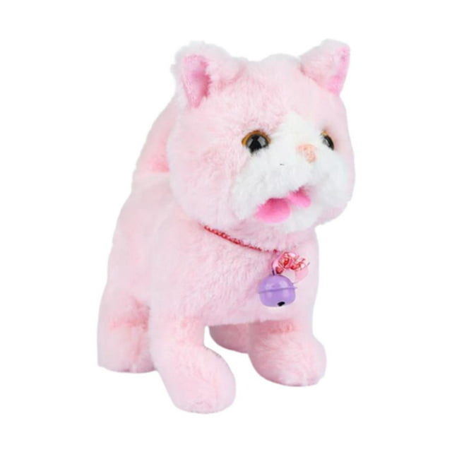Figura de juguete interactiva de peluche, animal de compañía realista, divertida y multiusos, mascota electrónica con repetición de grabación para Rosa