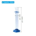 thumbnail image 2 of Unique Bargains 250ml 3.3 Borosilicate Glass Graduated Cylinder, Plastic Base Blue Graduations Measuring Cylinder, 2 of 4