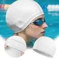thumbnail image 3 of Silicone Swim Cap For Long Hair Adults Comfortable Swimming Hat Pool Training And Aquatic Sports Gear, 3 of 3