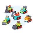 thumbnail image 5 of Juego de juguetes para vehículos de construcción, 6 piezas, para niños, sin BPA, 5 of 5