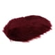 thumbnail image 4 of Alfombra de piel de oveja artificial natural, suave y larga - Alfombra de lana extra larga, Vino rojo, 4 of 9